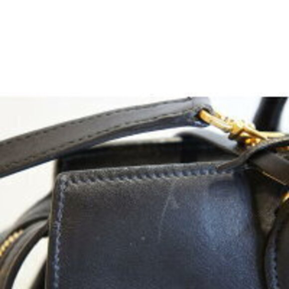 Prada Calf Trimmed Saffiano Esplanade tote bag black grey - Picture 7 of 9